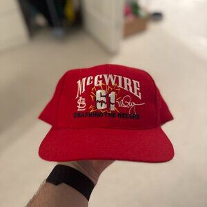 *RARE & VINTAGE* Mark McGwire 1998 "Smashing the Record" Vintage Hat / Snapback